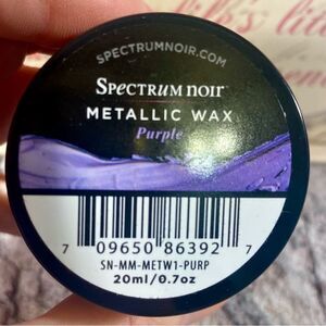 Spectrum Noir NWT Metallic Purple Wax 0.7oz 20ml
